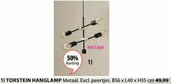 Jysk Torstein hanglamp aanbieding