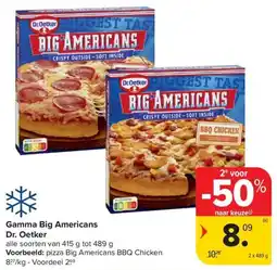 Carrefour Market Gamma Big Americans Dr. Oetker aanbieding