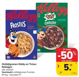 Carrefour Market Ontbijtgranen Kiddy en Trésor Kellogg's aanbieding