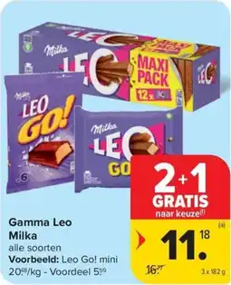 Carrefour Market Gamma Leo Milka aanbieding