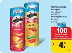 Carrefour Market Gamma chips Pringles aanbieding