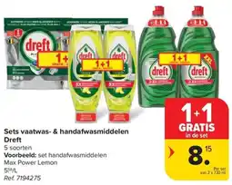 Carrefour Market Sets vaatwas & handafwasmiddelen Dreft aanbieding