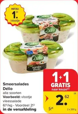 Carrefour Market Smeersalades Délio aanbieding