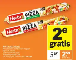 Albert Heijn Herta pizzadeeg aanbieding
