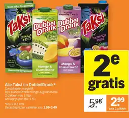 Albert Heijn Alle Taksi en DubbelDrank aanbieding