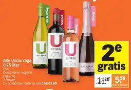 Albert Heijn Alle Undurraga 0.75 liter aanbieding