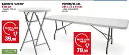 Hubo Garden Plus Apero bartafel 80cm grijs/wit aanbieding