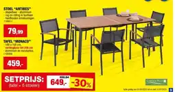 Hubo Garden Plus Antibes stoel aanbieding