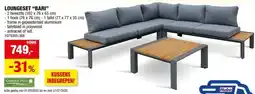 Hubo Garden Plus Bari loungeset wit aanbieding