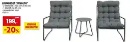 Hubo Rivalta loungeset grijs aanbieding