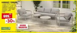 Hubo Garden Plus Ferrara loungeset beige aanbieding