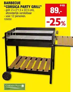 Hubo Garden Plus Corsica Party Grill barbecue aanbieding