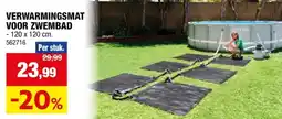 Hubo Intex verwarmingsmat op zonne-energie 120x120 cm aanbieding