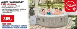 Hubo Bestway Lay-Z-Spa Madrid AirJet jacuzzi 180x66 cm 2-4 personen aanbieding
