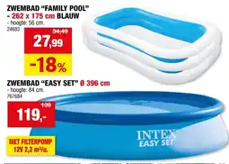 Hubo Intex Easy Set zwembad 396x84 cm + pomp aanbieding