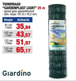 Hubo Giardino Gardenplast Light tuindraad 25m x 152cm groen aanbieding