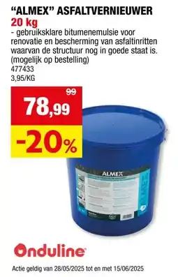 Hubo Onduline asfaltvernieuwer 20kg aanbieding