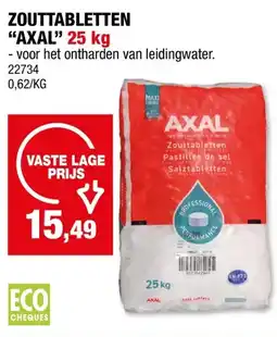 Hubo Axal zouttabletten voor waterontharders 25kg aanbieding