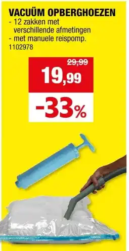 Hubo VACUUM OPBERGHOEZEN aanbieding