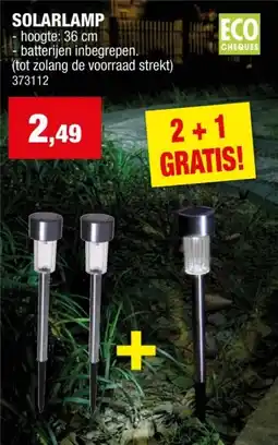 Hubo Solar spies 1lm inox aanbieding