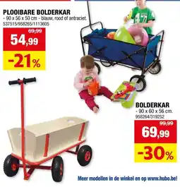 Hubo Diggers bolderkar 89x48x59 cm vouwbaar aanbieding