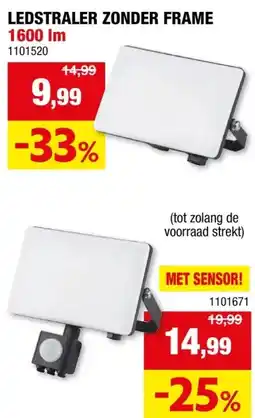 Hubo LED straler zonder frame 20W aanbieding