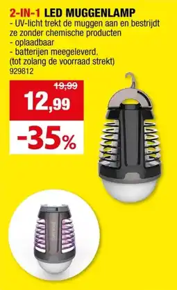 Hubo 2-in-1 LED muggenlamp 3W aanbieding