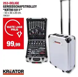 Hubo Kreator gereedschapstrolley 253-delig aanbieding