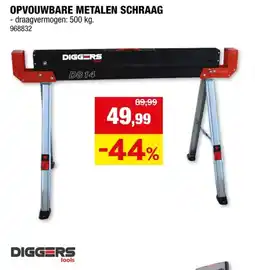Hubo Diggers schraag 500kg metaal aanbieding