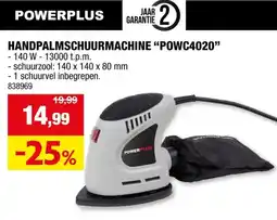 Hubo Powerplus EG POWC40200 handpalmschuurmachine 130W aanbieding