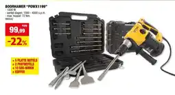Hubo Powerplus POWX1199 boorhamer 1500W + 17 accessoires aanbieding