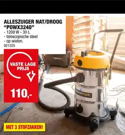 Hubo Powerplus POWX3240 alleszuiger 1200W 30l aanbieding