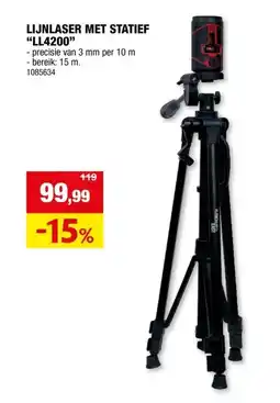 Hubo Futech Easy LL4200 lijnlaser + statief aanbieding