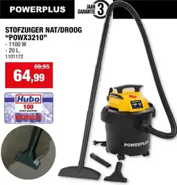 Hubo Powerplus POWX3210 stofzuiger met zak nat/droog 1100W 20l aanbieding