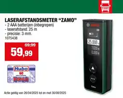 Hubo Bosch Zamo laserafstandsmeter 25m aanbieding