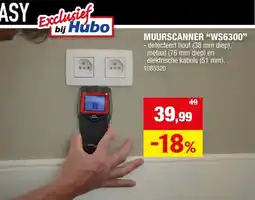 Hubo Futech Easy WS6300 muurscanner LCD aanbieding