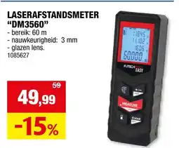 Hubo Futech Easy DM3560 laserafstandsmeter 60m aanbieding