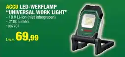 Hubo ACCU LED-WERFLAMP UNIVERSAL WORK LIGHT aanbieding