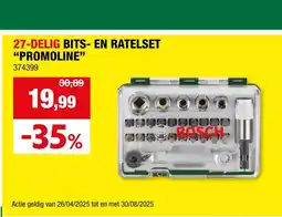Hubo Bosch ratelset 27-delig aanbieding