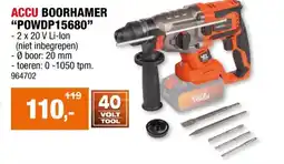 Hubo Powerplus Dual Power POWDP15680 accu boorhamer 2x20 V zonder accu aanbieding