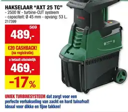 Hubo Bosch AXT 25 TC hakselaar 2500W aanbieding