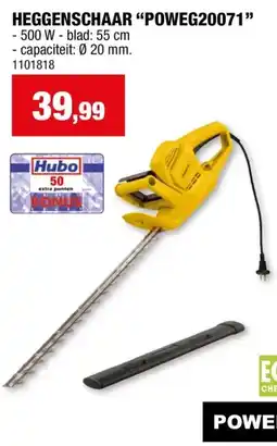 Hubo Powerplus EG POWEG20071 elektrische heggenschaar 550W 55cm aanbieding