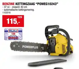Hubo Powerplus EG POWEG10243 benzine kettingzaag 37cc 400mm aanbieding