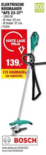 Hubo Bosch AFS 23-37 elektrische bosmaaier/trimmer 1000W aanbieding