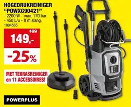 Hubo Powerplus POWXG90421 hogedrukreiniger 2200W aanbieding