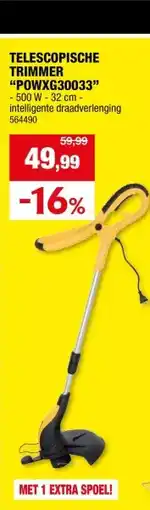 Hubo Powerplus POWXG30033 elektrische trimmer 500W 32cm aanbieding