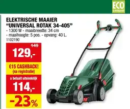 Hubo Bosch UniversalRotak 34-405 elektrische grasmaaier 1300W 34cm aanbieding