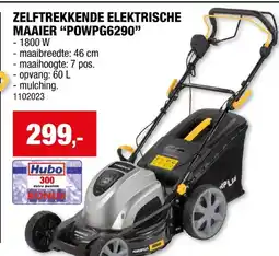 Hubo Powerplus POWPG6290 elektrische grasmaaier zelftrekkend 1800W 46cm aanbieding