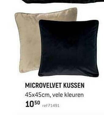 Freetime Microvelvet Kussen aanbieding