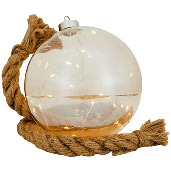 Action Glazen bal met jute touw aanbieding